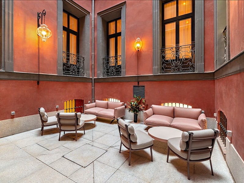 Patio interior Hotel Palacio de Atocha
