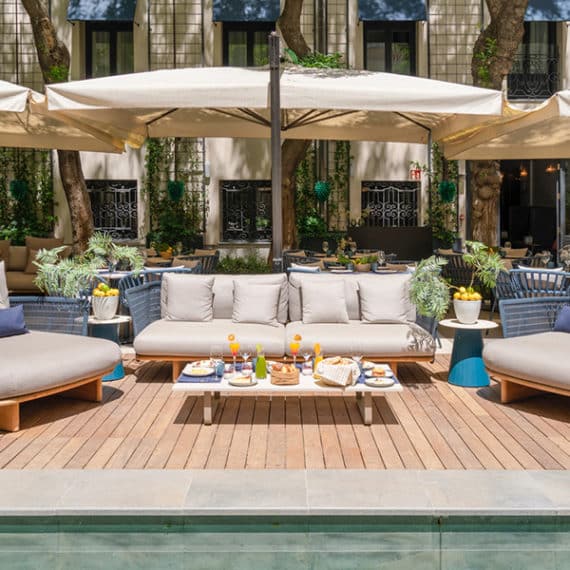 Terraza piscina Cool Pool Hotel CoolRooms Madrid